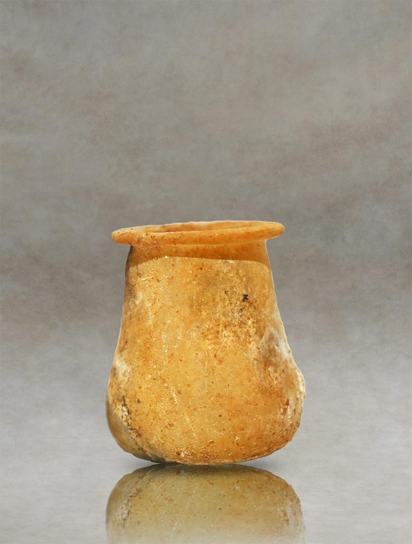 Ancient Roman Glass Candlestick Unguentarium (1 of 1)