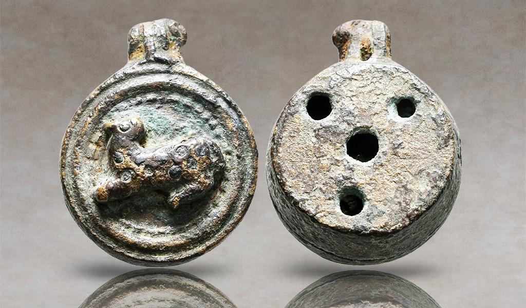 Roman Incense Burner with relief figure (1st - 3rd CENTURY AD) (1 of 1)