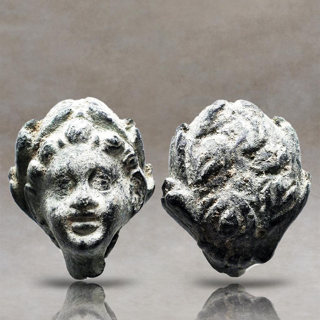 Ancient Roman Bronze head figure (1st - 3rd CENTURY AD) (1 of 1)