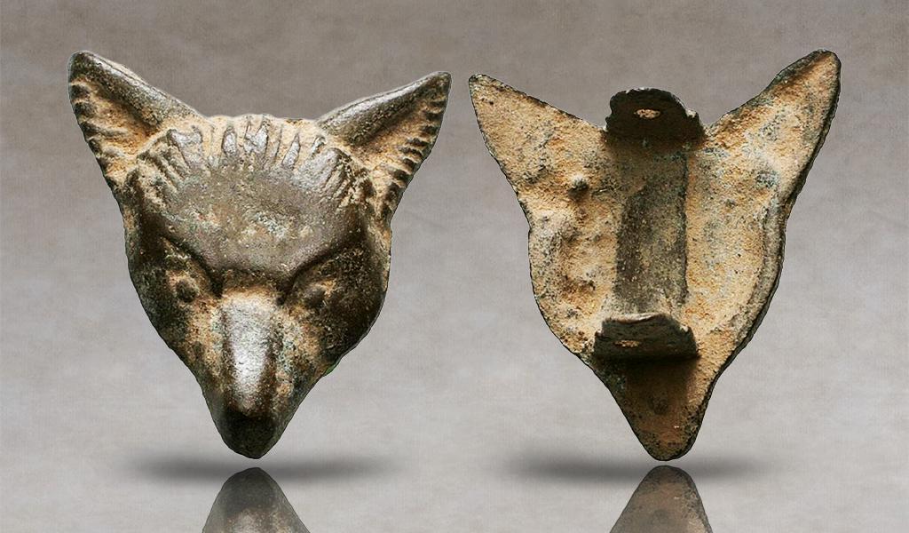 Anglo-Scandinavian or Viking Wolf Head Fibula. 11th century AD. (1 of 1)