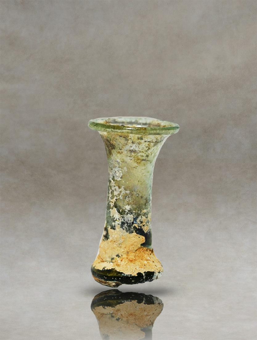 Immerse Yourself in the Allure of Ancient Rome - Roman Glass Unguentarium (1 of 1)