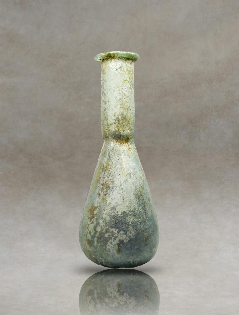 Unveil the Splendor of Eastern Mediterranean Roman Production - Captivating Glass Flask (1 of 1)