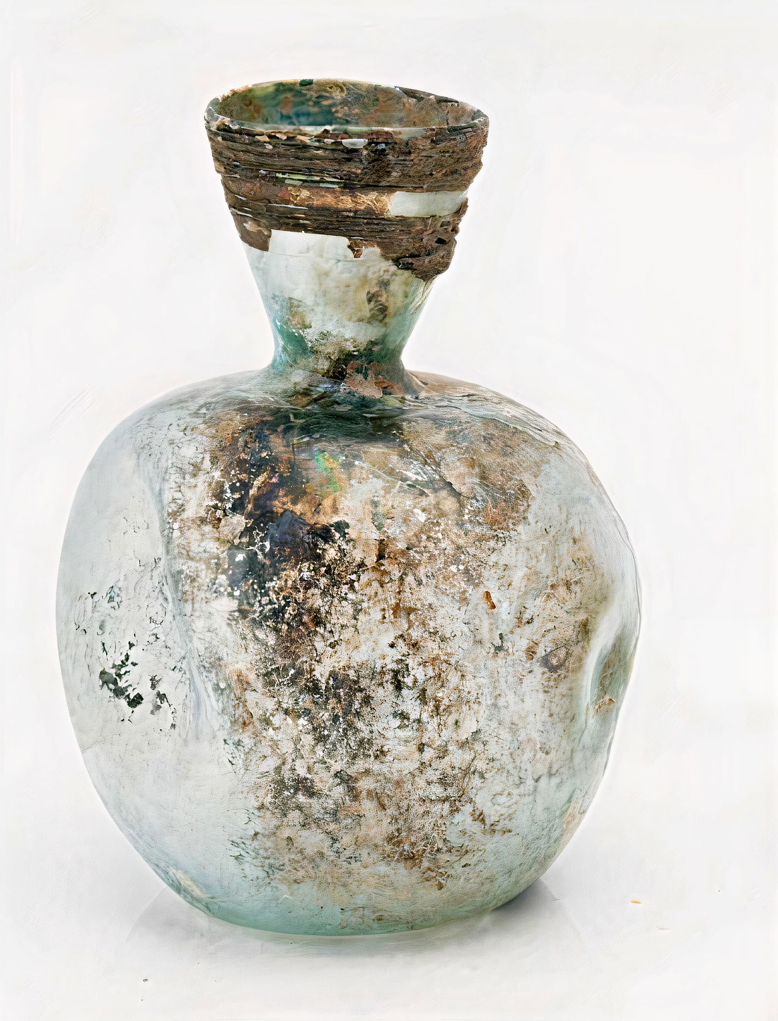 Roman Glass Flasks. Roman 2nd-3rd Century C.E. (1 of 1)