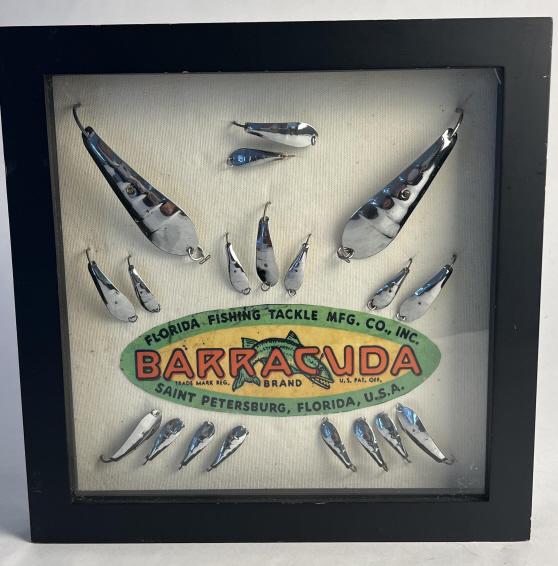 Barracuda fishing lures- shadowbox frame (1 of 4)