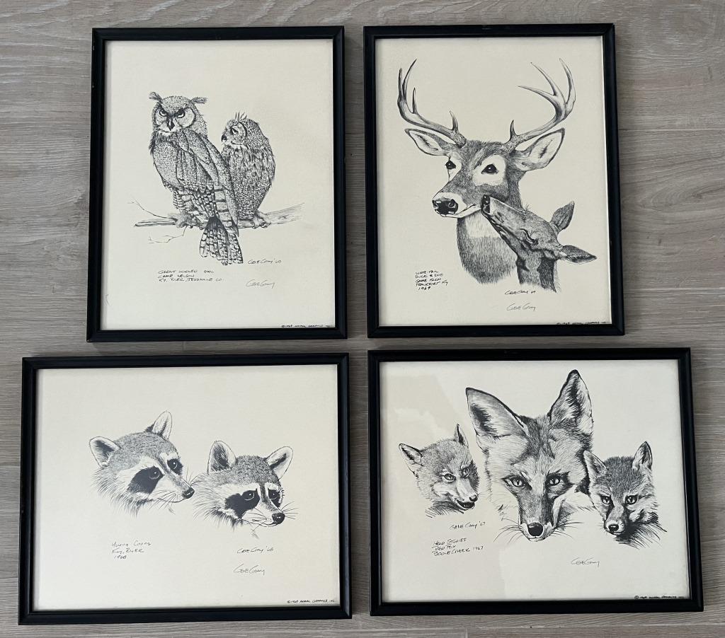 Vintage woodland animal prints by Gene Gray (1 of 4)