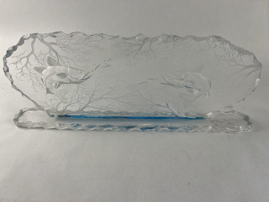 Chipped lucite fish sculpture (1 of 5)