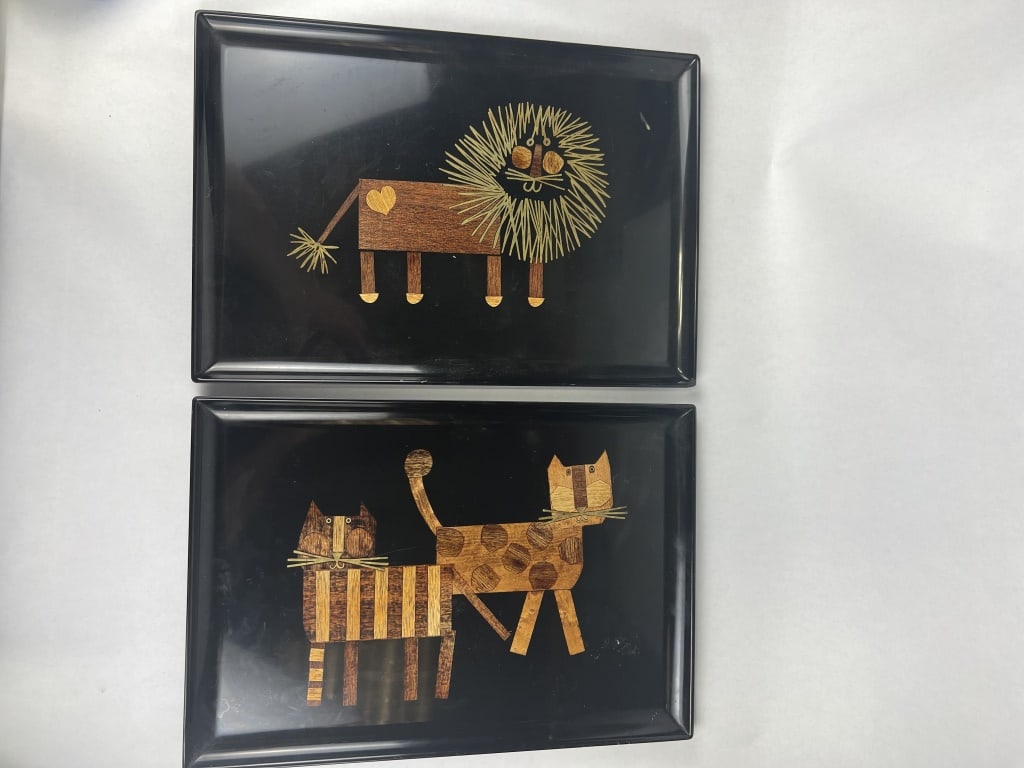 Couroc Trays- Cats (1 of 3)