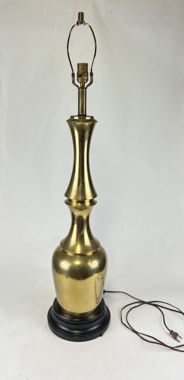 Large Mid-Century brass table lamp (1 of 7)
