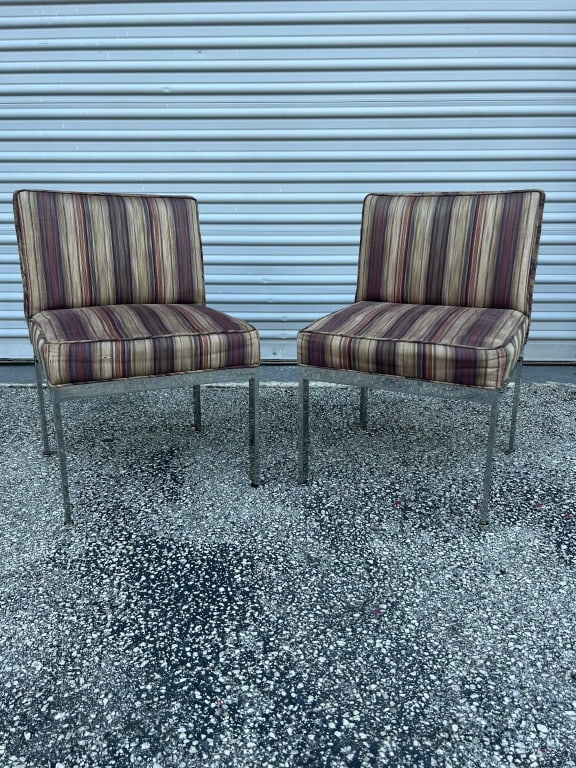 Mid-Century chrome slipper chairs (1 of 10)