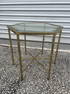 Small brass bamboo side table