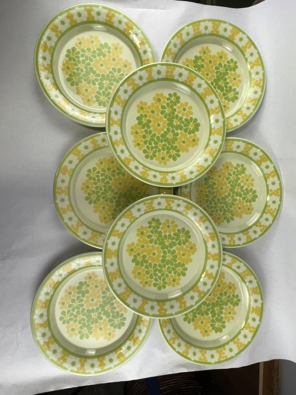 (8) 1970's Franciscan ware earthenware plates (1 of 6)