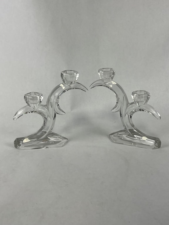 German lead crystal candlesticks (1 of 7)