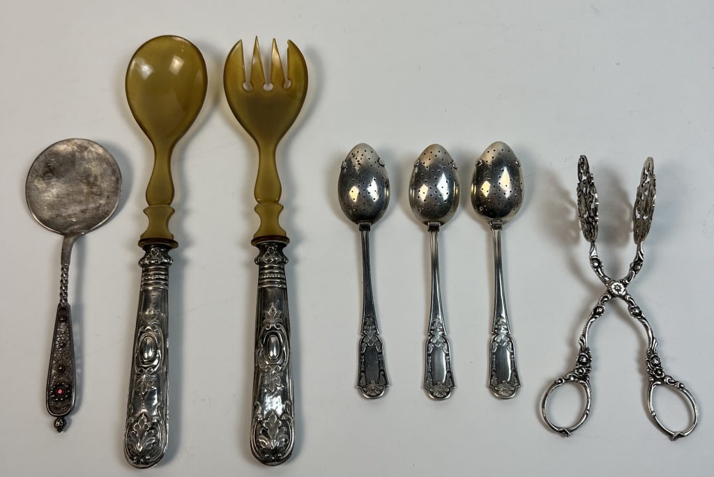 Antique German/Russian silver serving grouping (1 of 16)