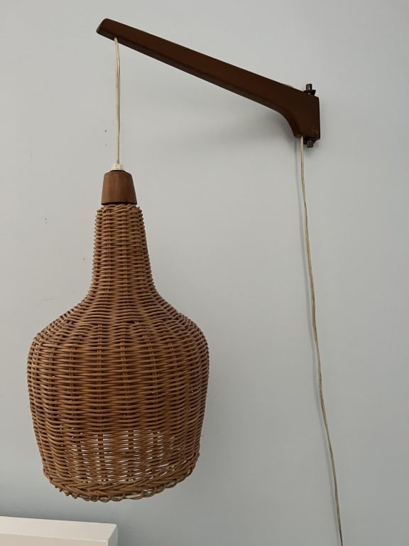 (2) Mid-Century hanging swing arm lights (1 of 9)