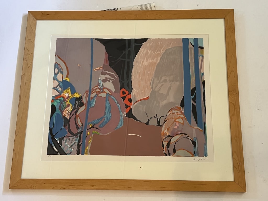 Gabriel Godard signed lithograph (1 of 4)