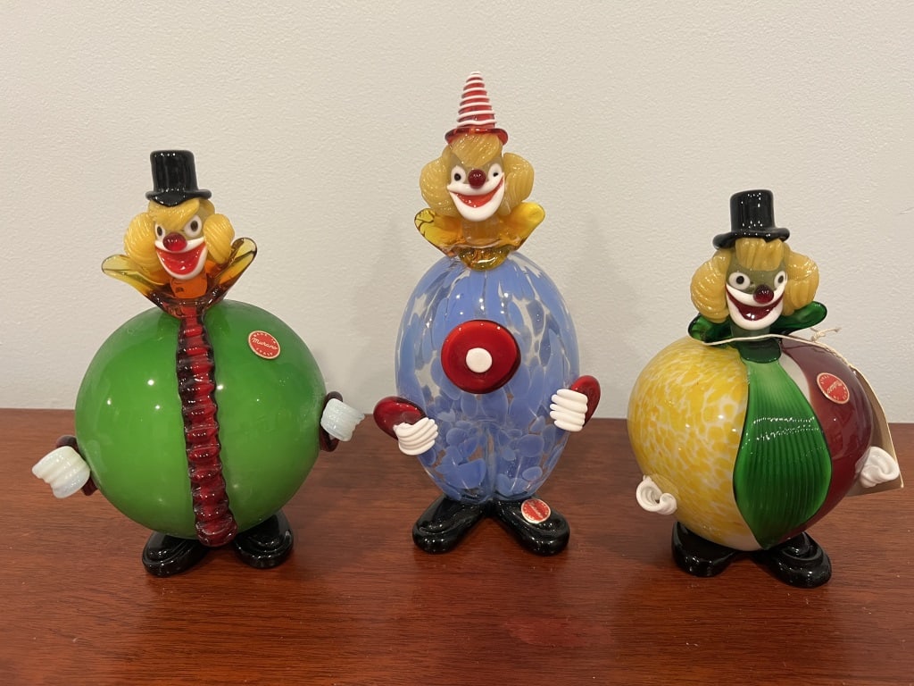 (3) Murano glass clowns- Fratelli Pitau (1 of 4)