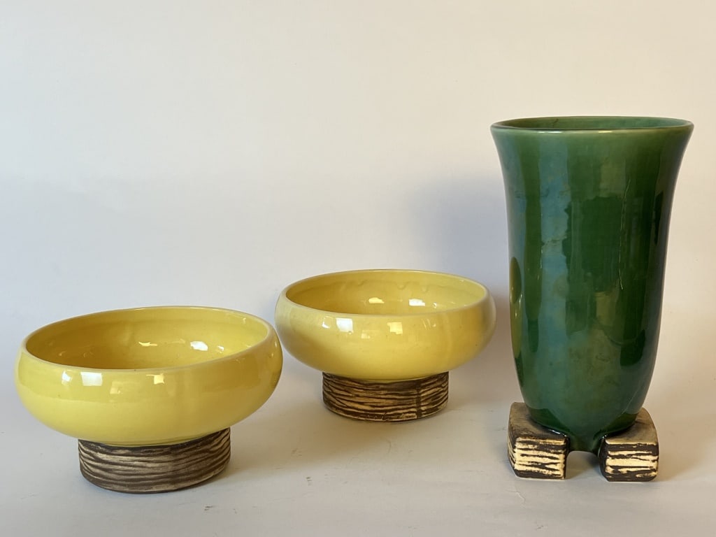 (3) McCoy Pottery Pedestal Line (1 of 9)