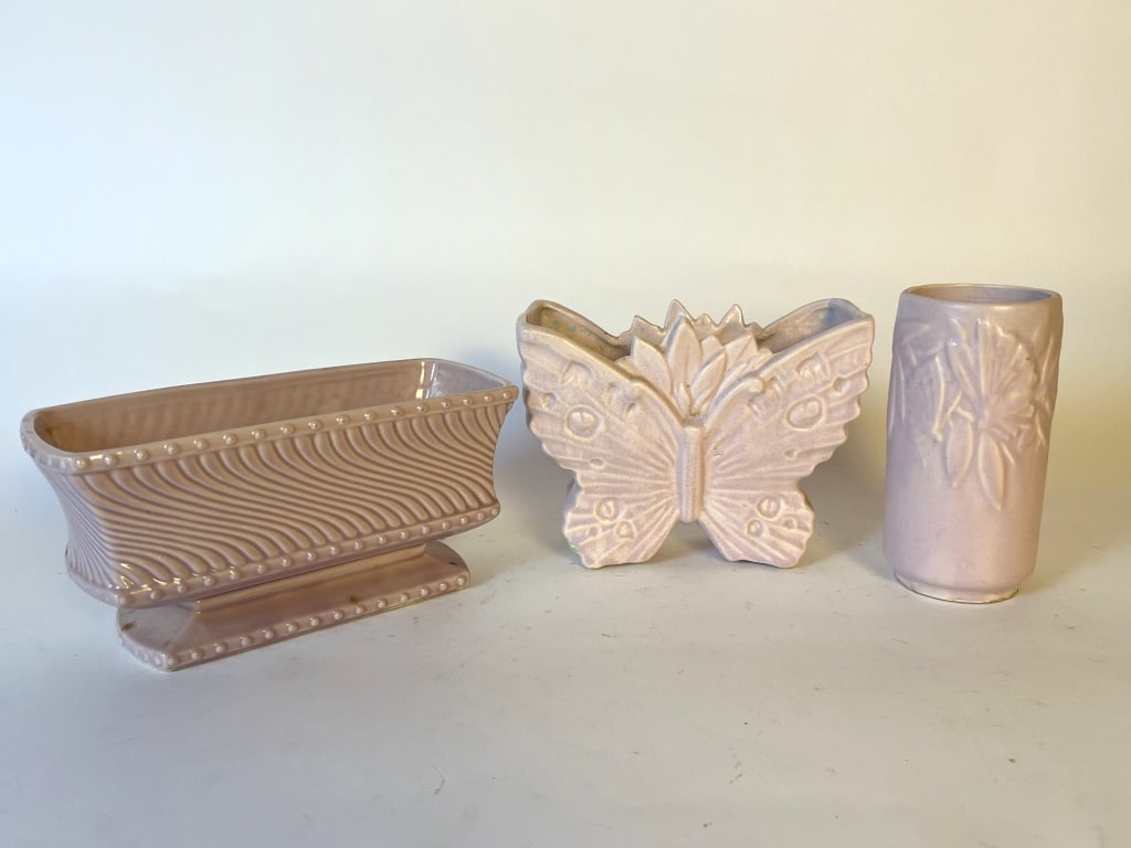 (3) McCoy Butterfly Line planters, etc (1 of 13)