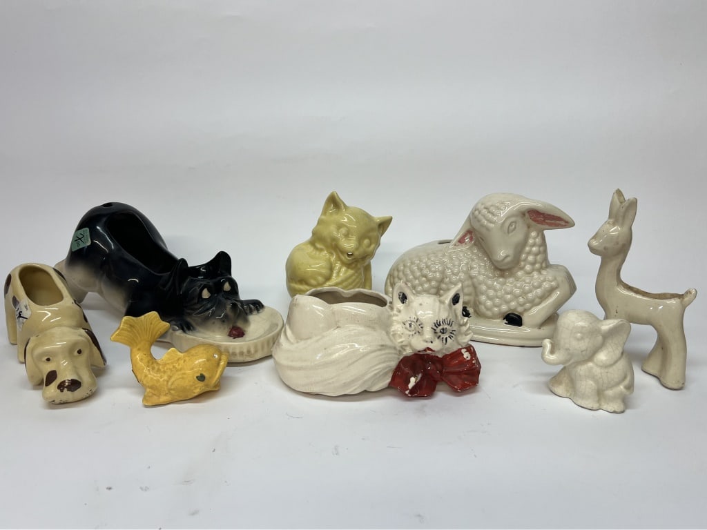 Large grouping of figural planters (1 of 10)