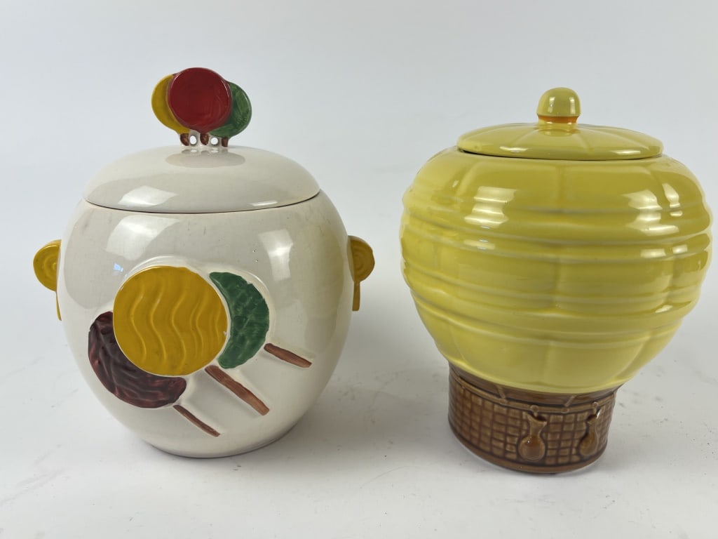 (2) McCoy cookie jars- Lollipop and Hot air balloo (1 of 8)