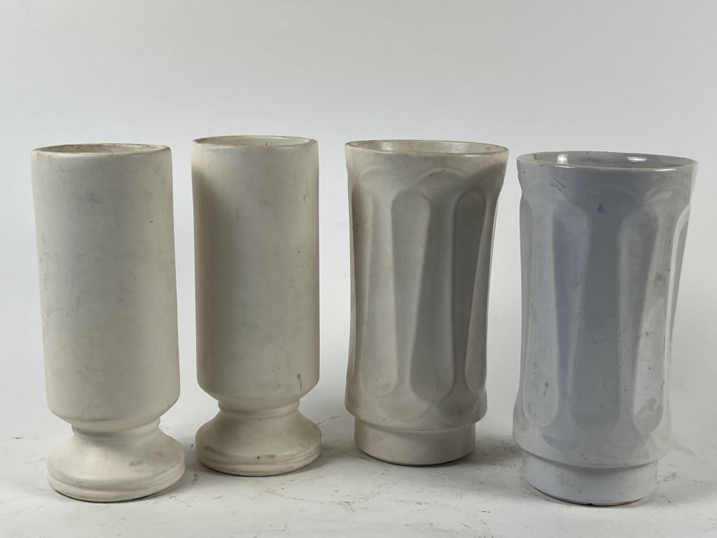 (2) Pairs McCoy Floraline tall vases (1 of 9)
