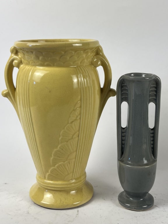 (2) American art pottery vases (1 of 4)
