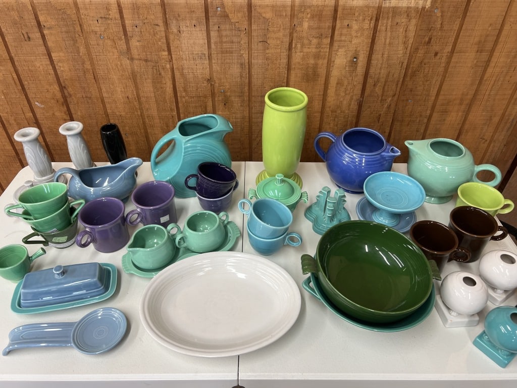 Fiesta Ware grouping- blues and greens (1 of 13)