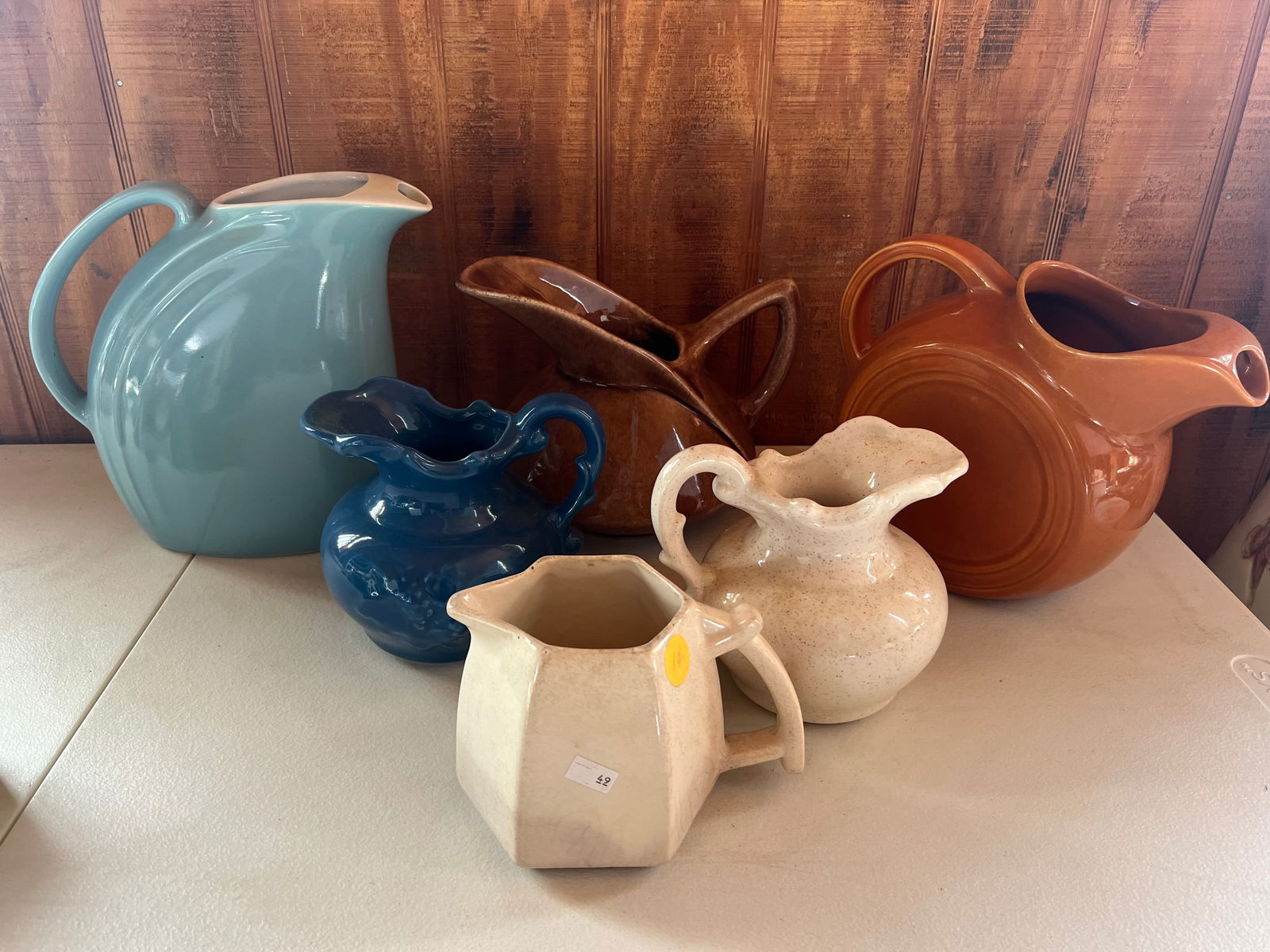 Grouping of pottery pitchers (1 of 10)