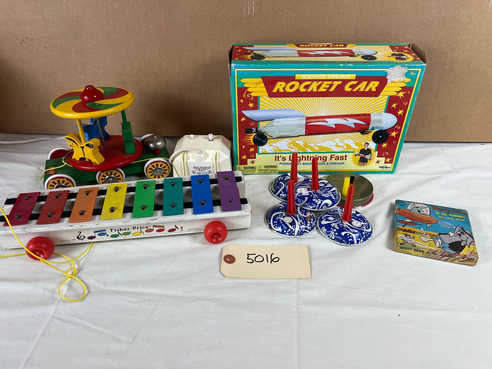 Grouping of 80's Toys inc Crime Buster, Combat Set (1 of 10)