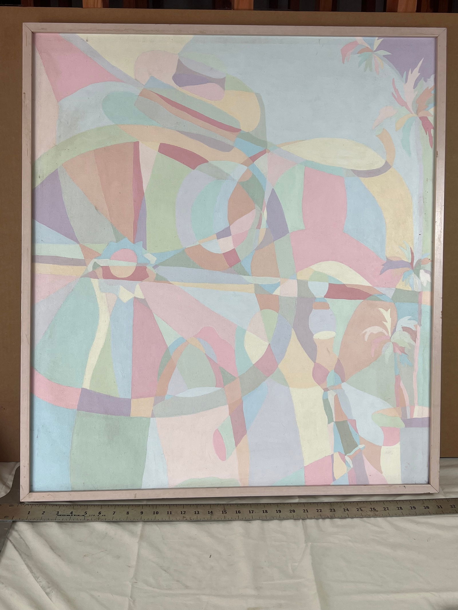 Florida Pastels Hard edge abstract painting (1 of 7)