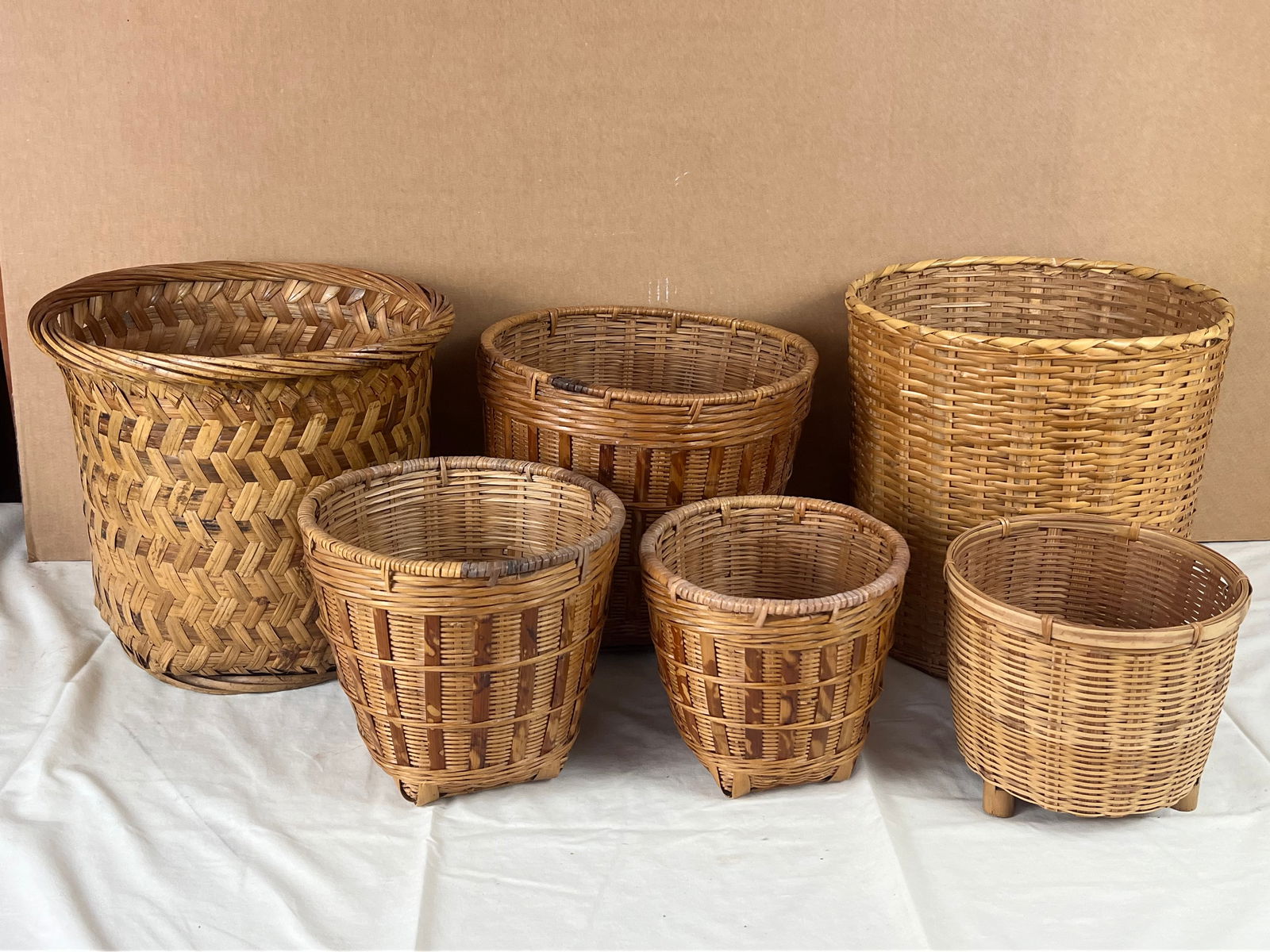 Grouping of baskets- plant holders (1 of 8)