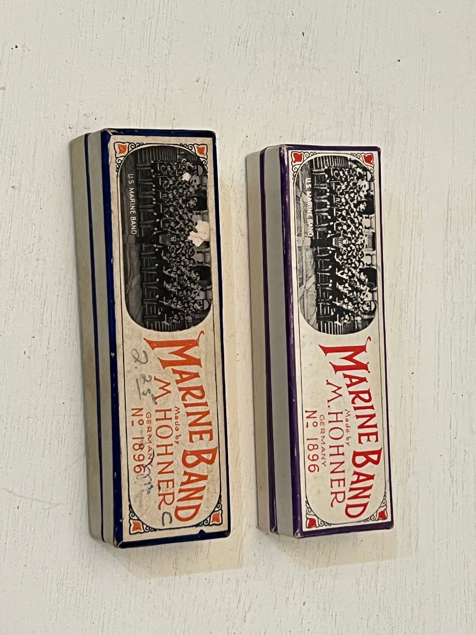 (2) Hohner Marine Band No 1896 Harmonicas (1 of 10)