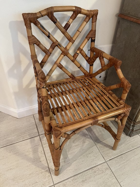 Bamboo Rattan Arm Chair (1 of 6)