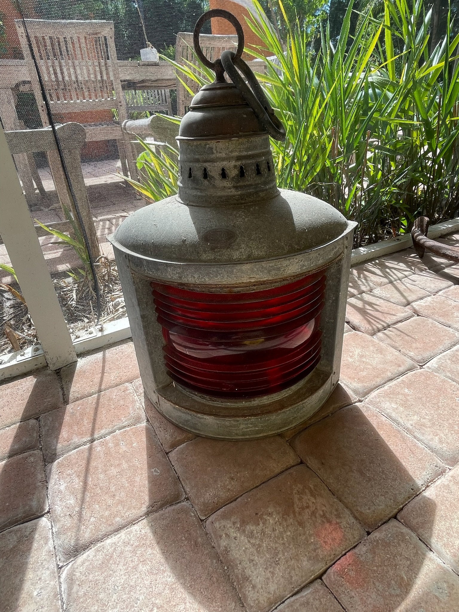 Perko Marine Lamp Ship Lantern Red Vintage (1 of 8)
