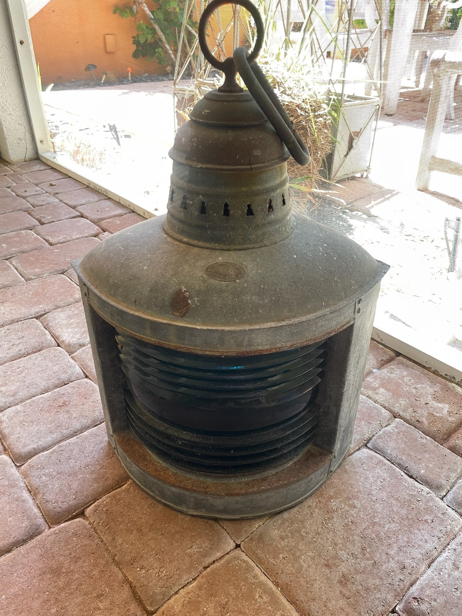 Perko Marine Lamp Ship Lantern Green Vintage (1 of 8)