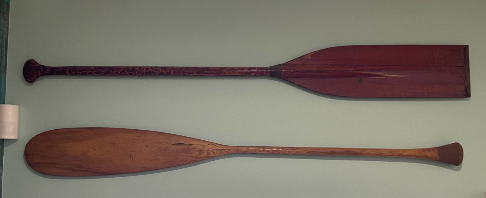 (2) Antique Wooden Oars (1 of 4)