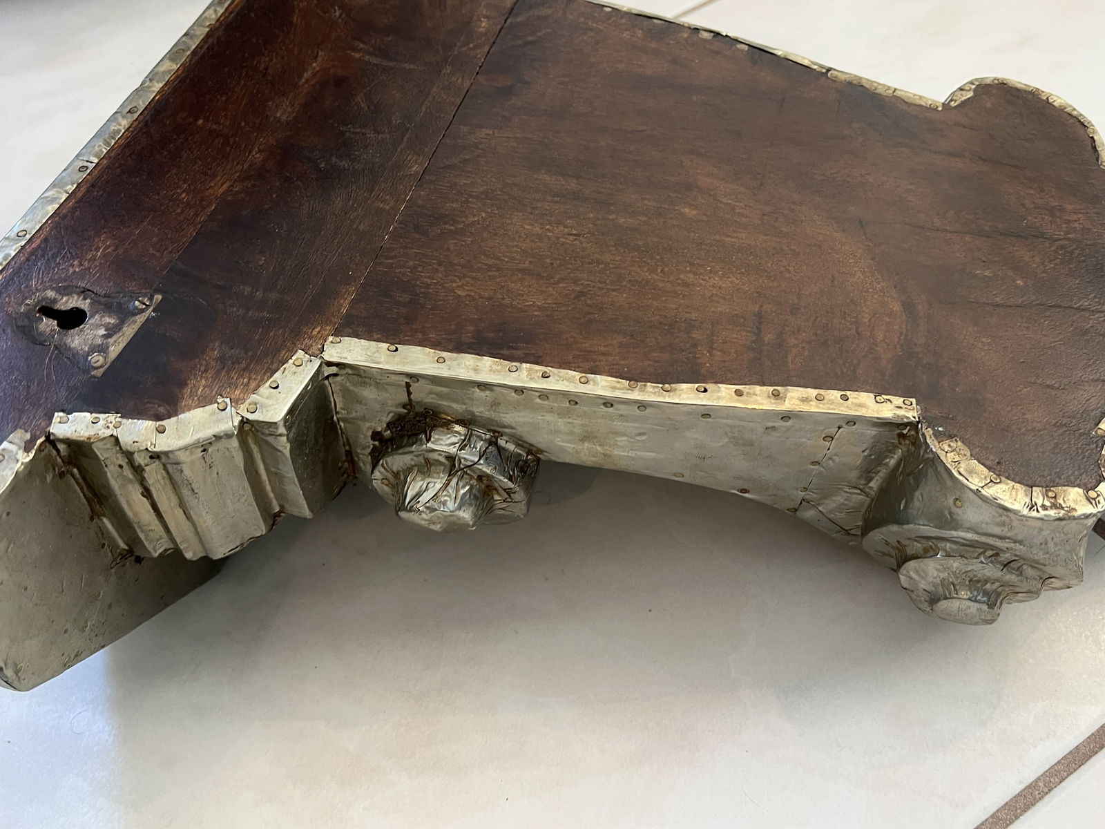 Pair of Silver Overlay or Silver Clad Corbels - 13