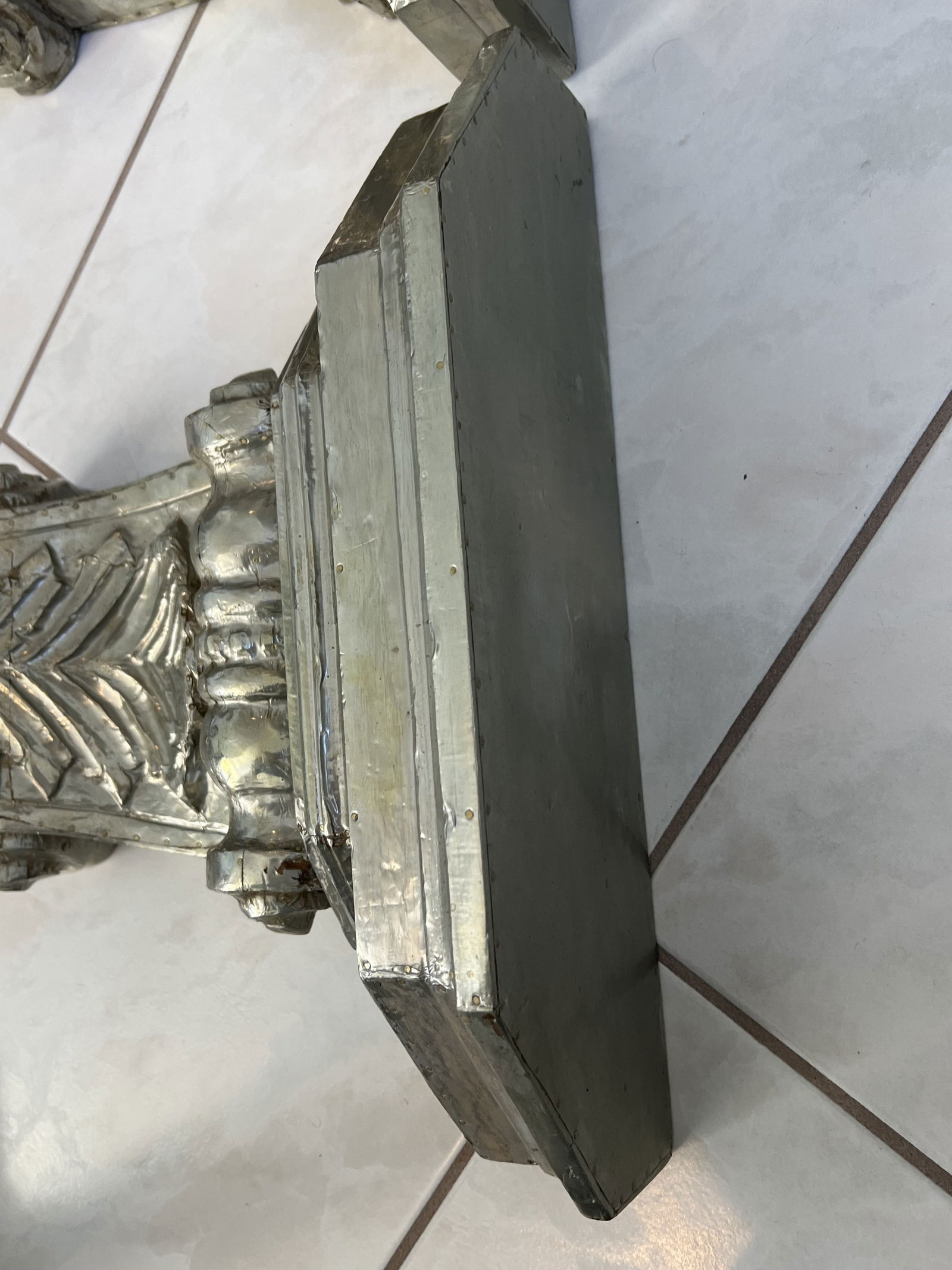 Pair of Silver Overlay or Silver Clad Corbels - 8