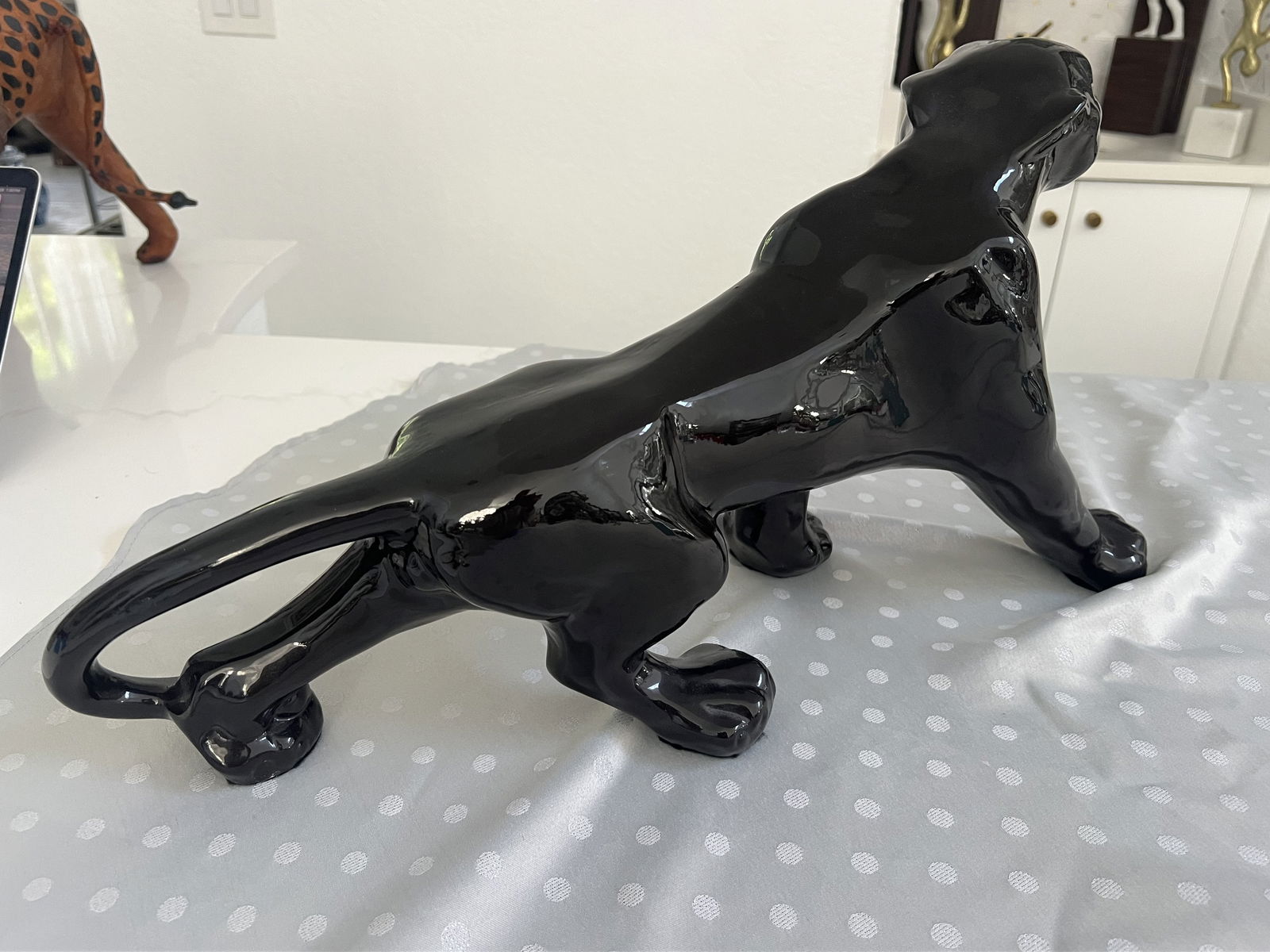 Mid Century Ceramic Puma or Black Panther - 4