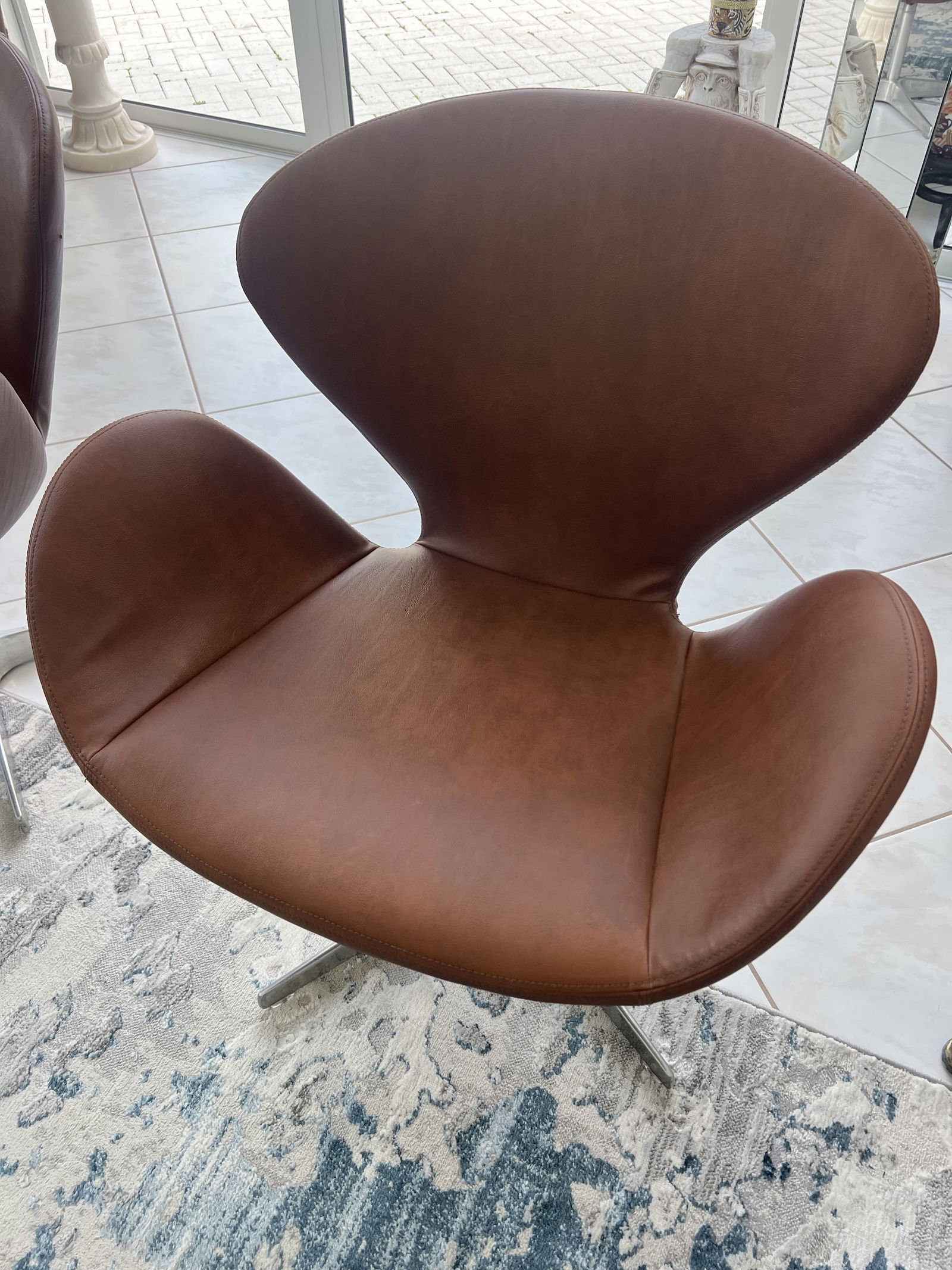 (2) Swan Style Chairs - 2