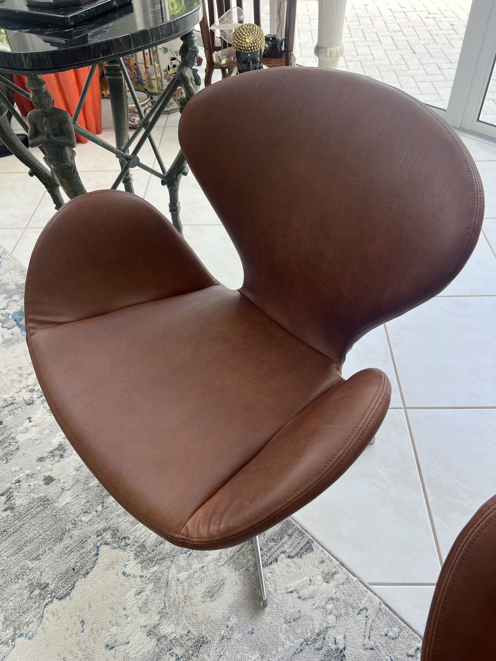 (2) Swan Style Chairs - 3