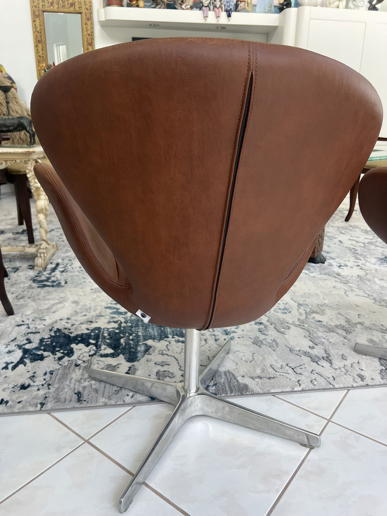 (2) Swan Style Chairs - 4