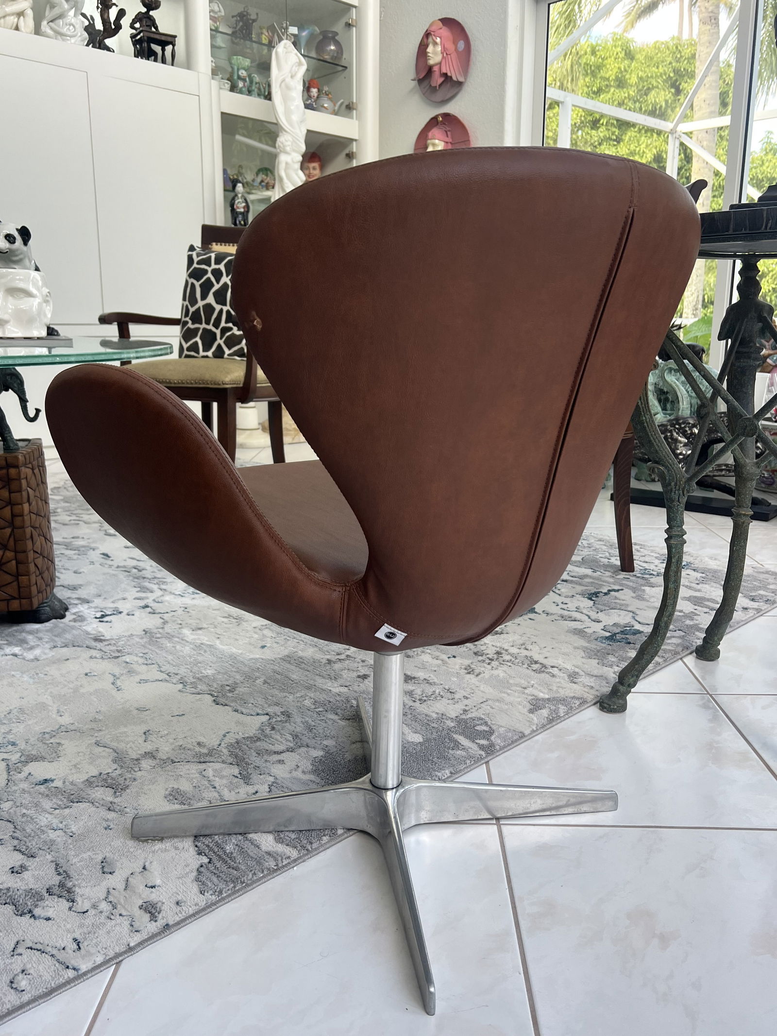 (2) Swan Style Chairs - 6