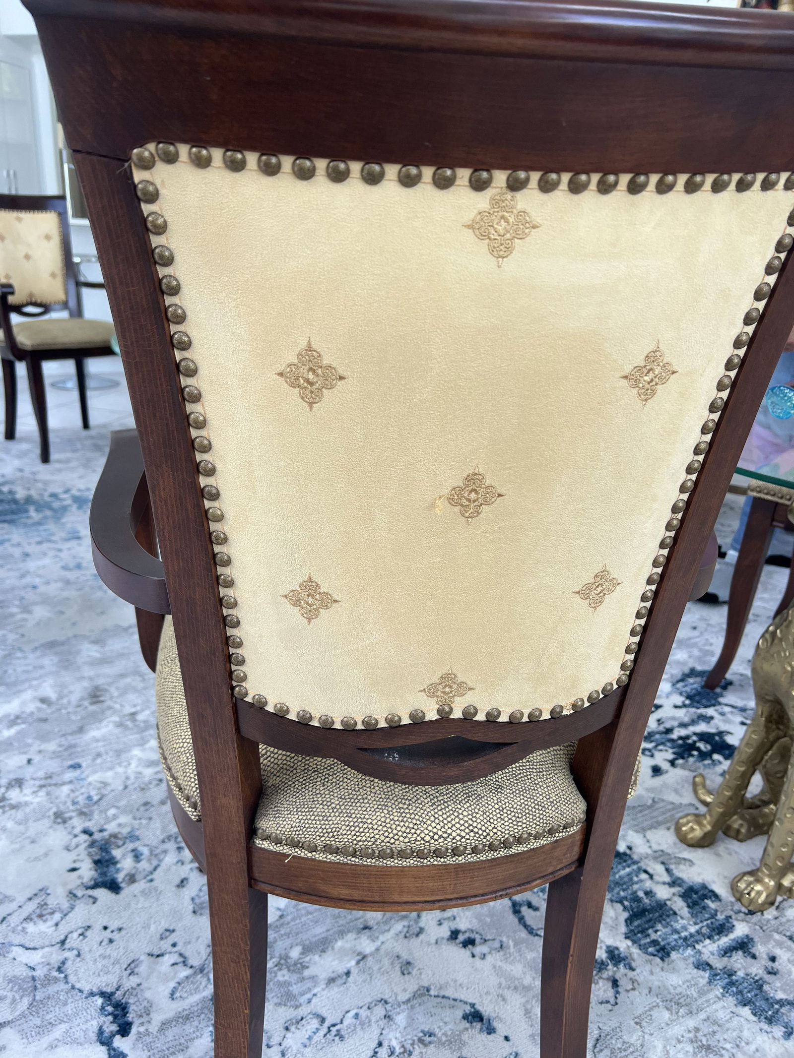 Maitland Smith Style Arm Chairs (4) - 5