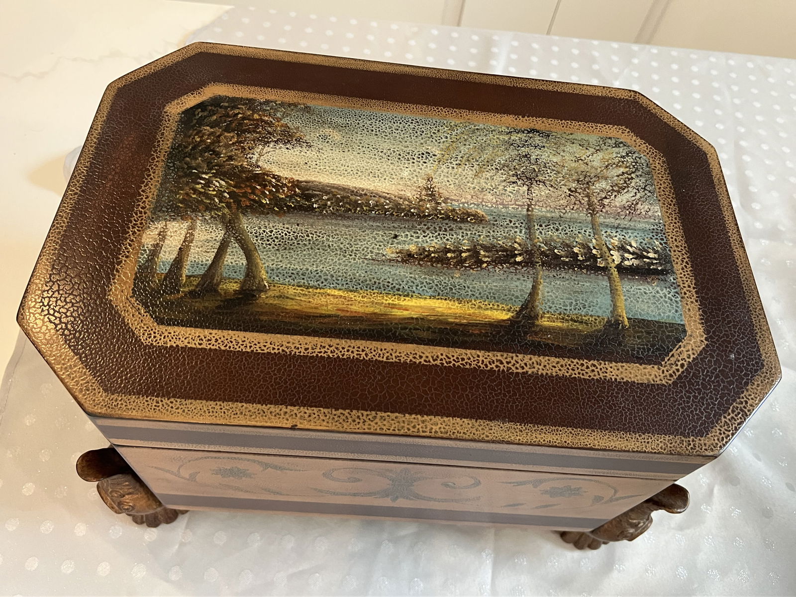 Classical Painted Box Dolphin or Koi - 2