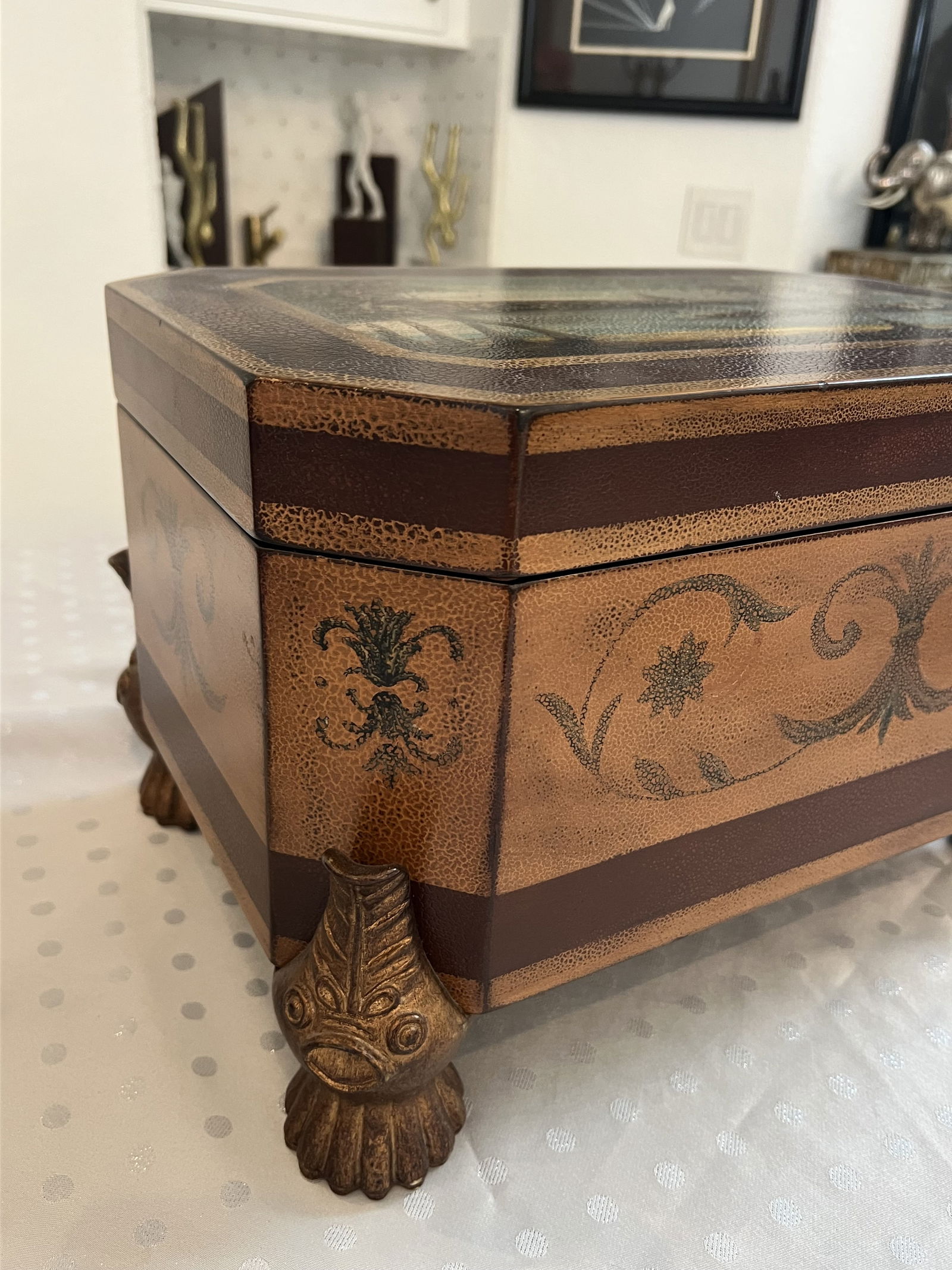 Classical Painted Box Dolphin or Koi - 4