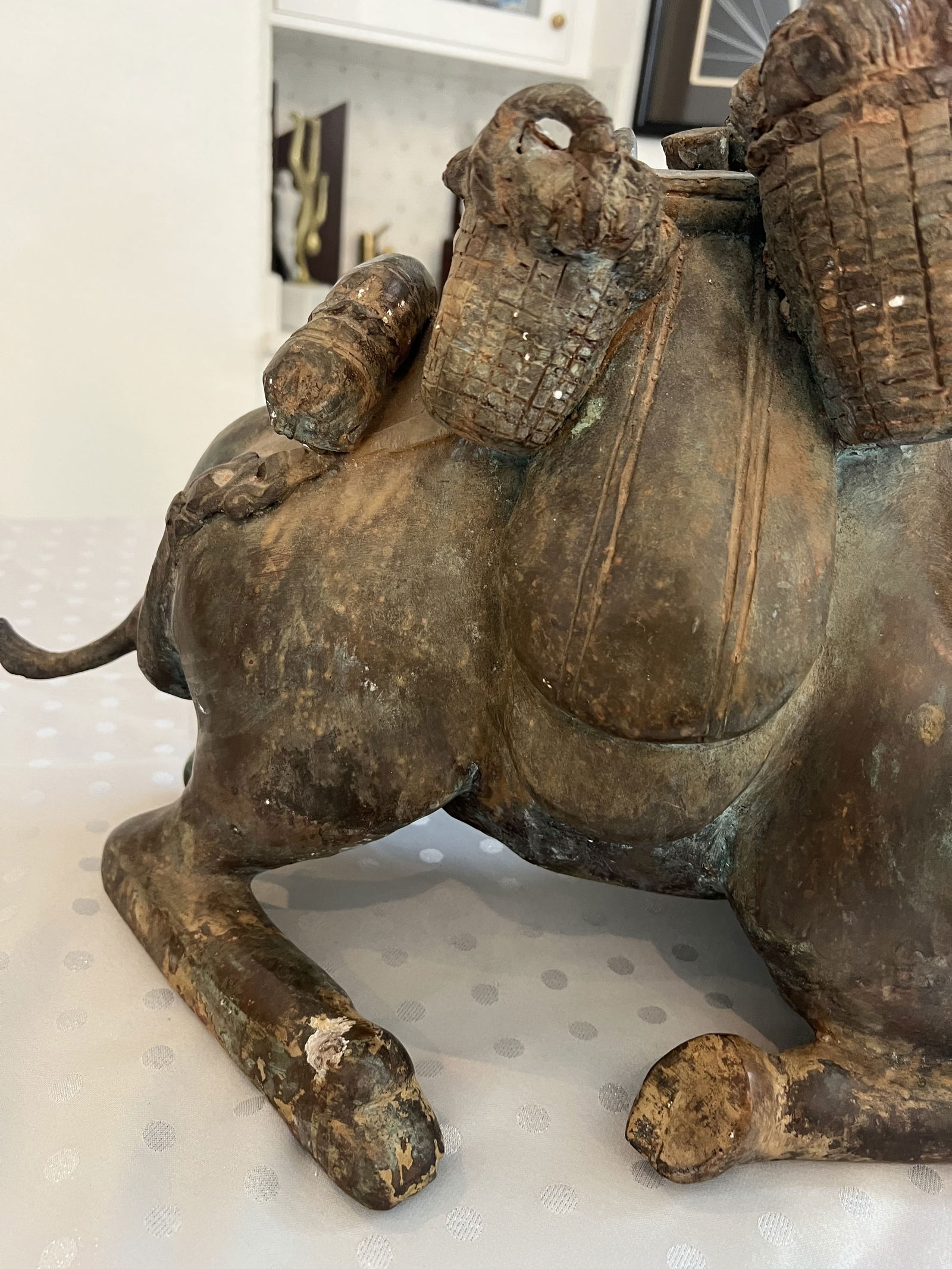 Asian Bronze Camel Sculpture - 4