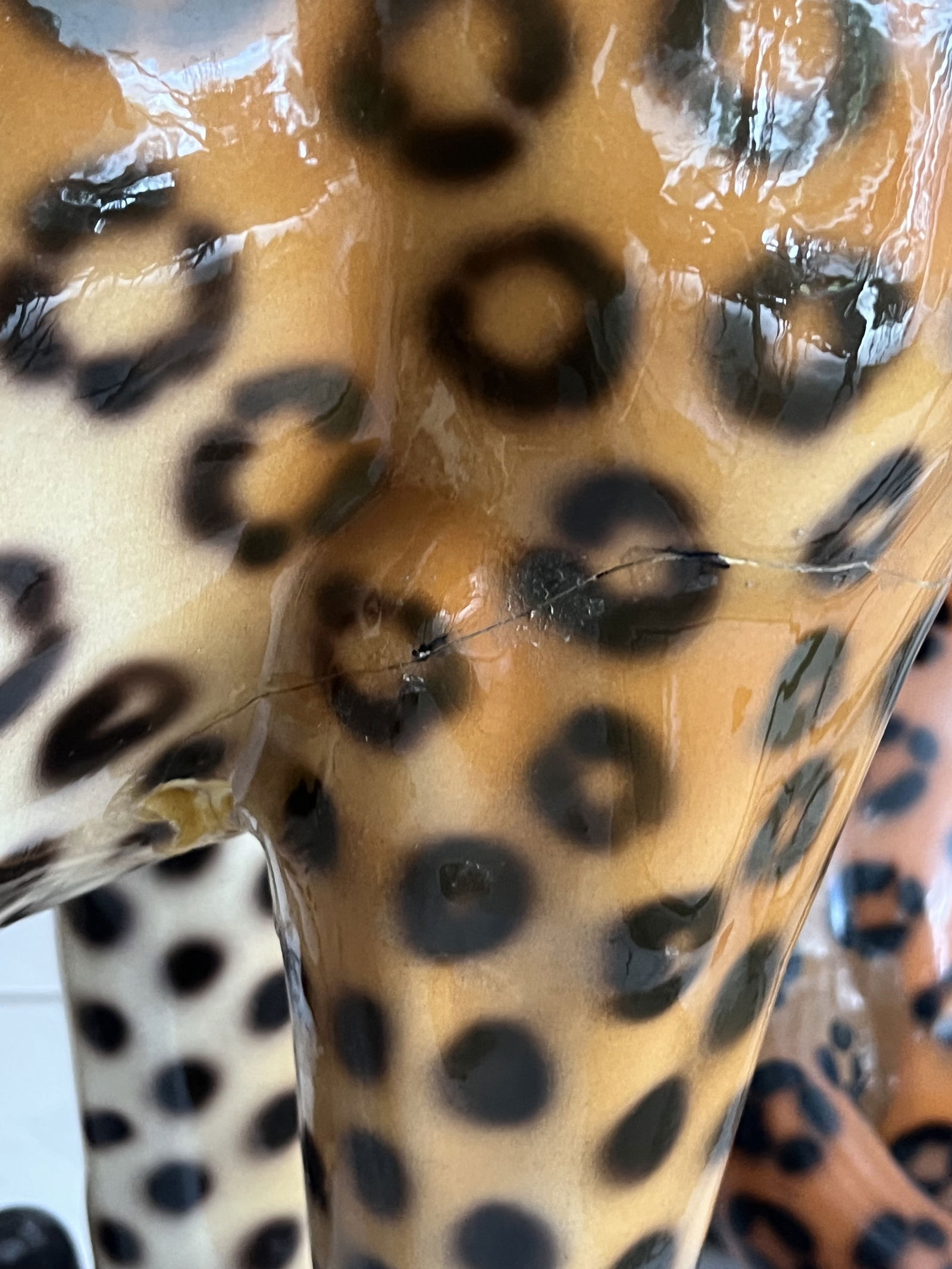 (2) Lifesize Leopard Statues - 11