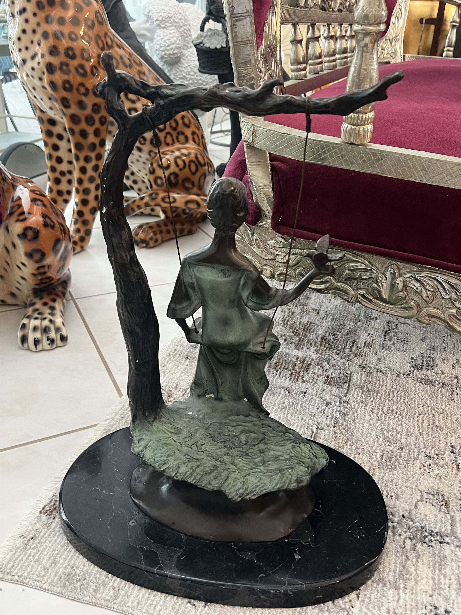 Bronze "The Swing" Statue - 4