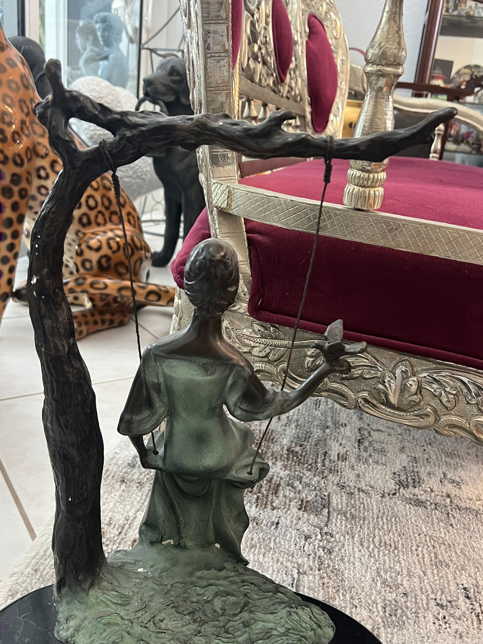 Bronze "The Swing" Statue - 6